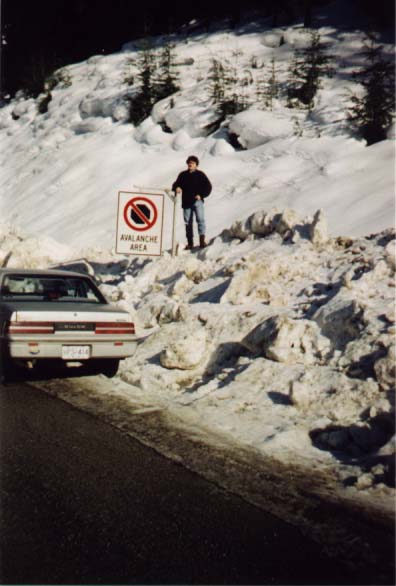 Me at avalanche area